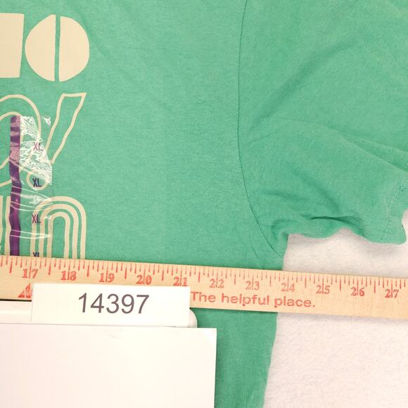 The Who Band Crew Neck Graphic T Shirt Mens Size Extra Large XL Green - Picture 6 of 9